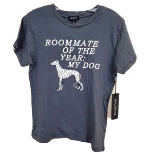 NWT WILDFOX Roommate of the year Dalmation Dog T shirt Size S Womens Lightweight
